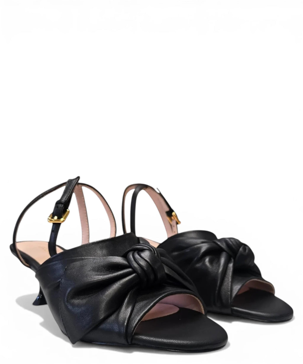 Sandale Femme Coccinelle à Talon en Cuir Lisse