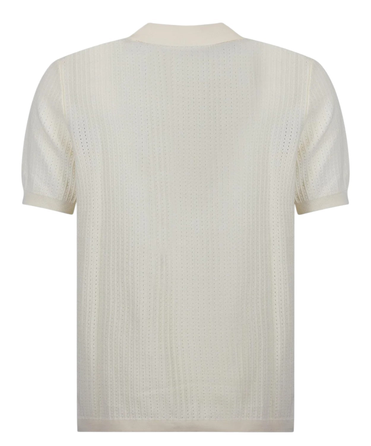 Polo homme en coton ajouré MC2 Saint Barth