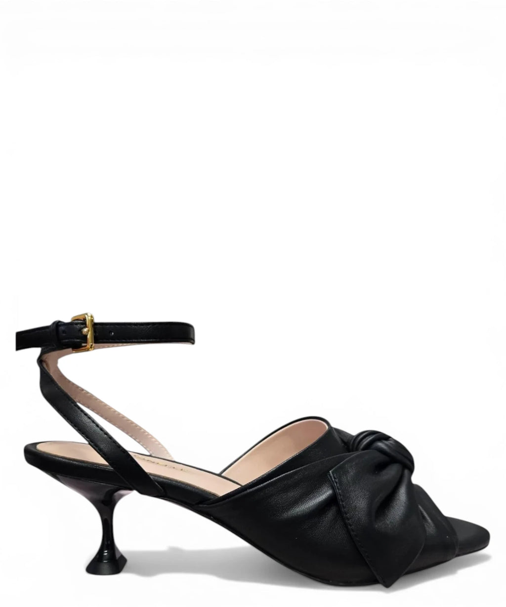 Sandale Femme Coccinelle à Talon en Cuir Lisse