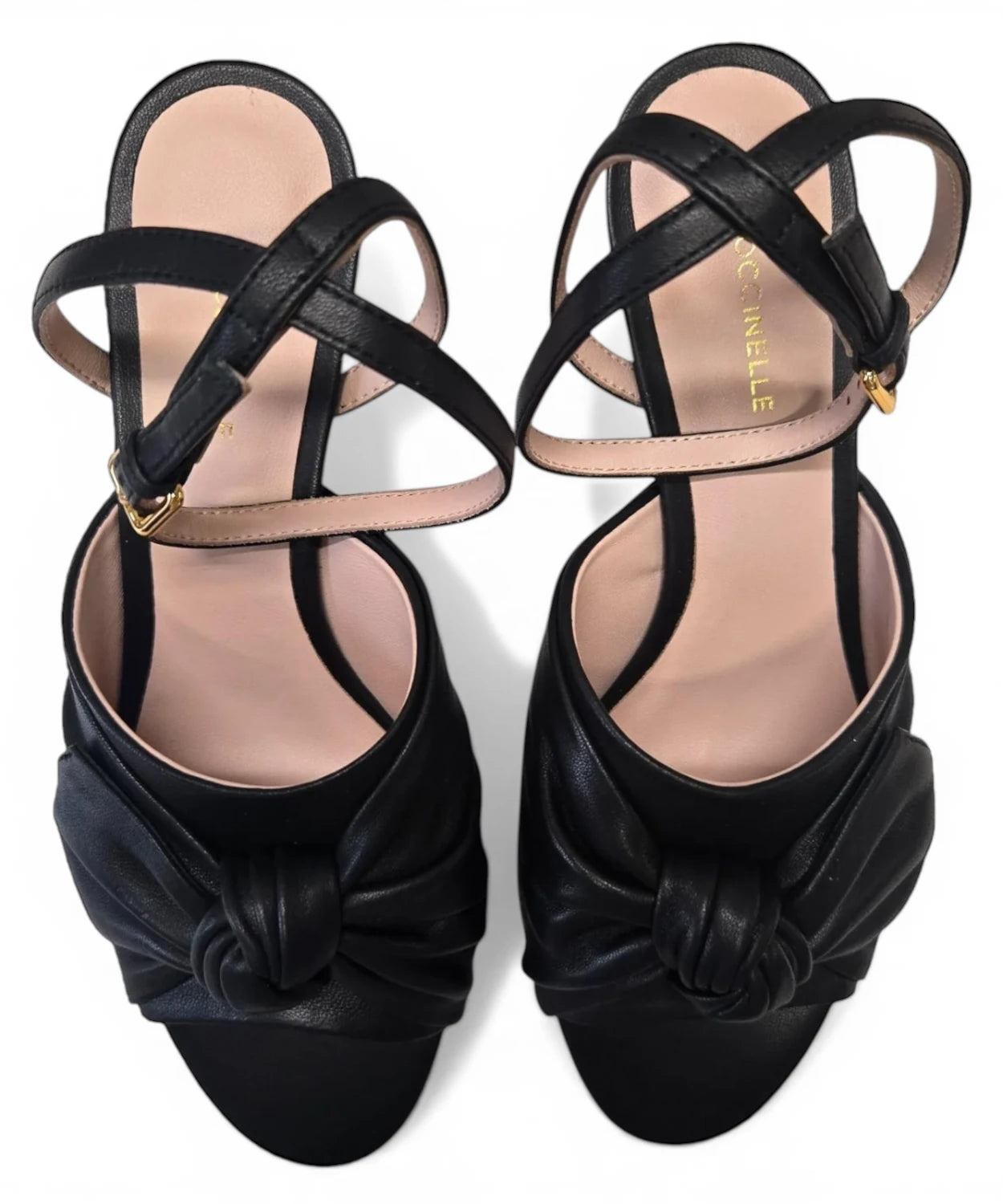 Sandalo Donna Coccinelle con Tacco in Pelle Liscia