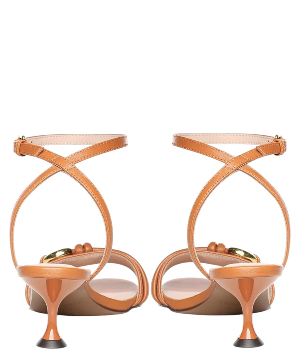 Sandales Coccinelle Finn en cuir - Talon 60 mm et bride