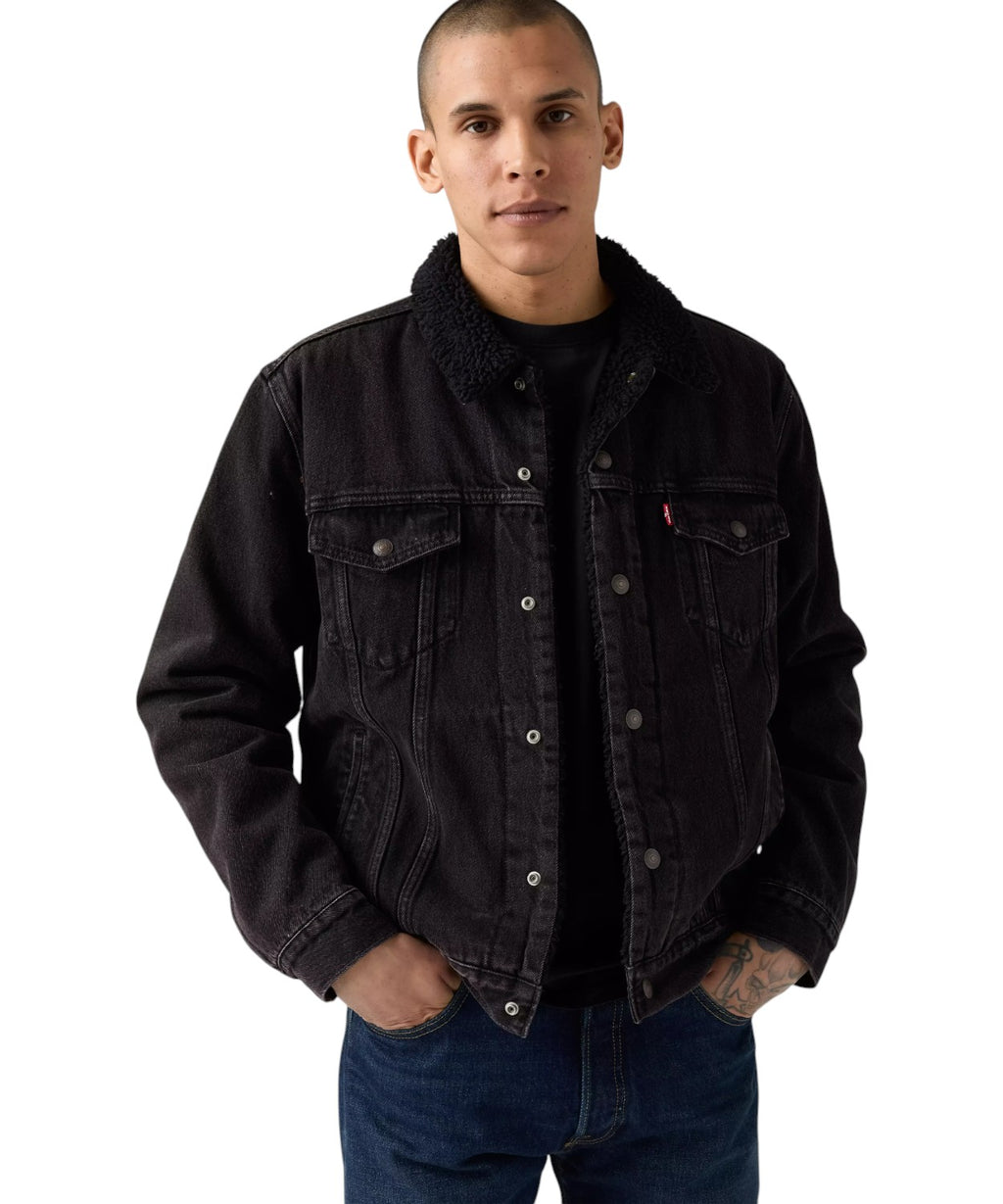Giacca in denim Levi’s Sherpa Trucker Type III con fodera sherpa