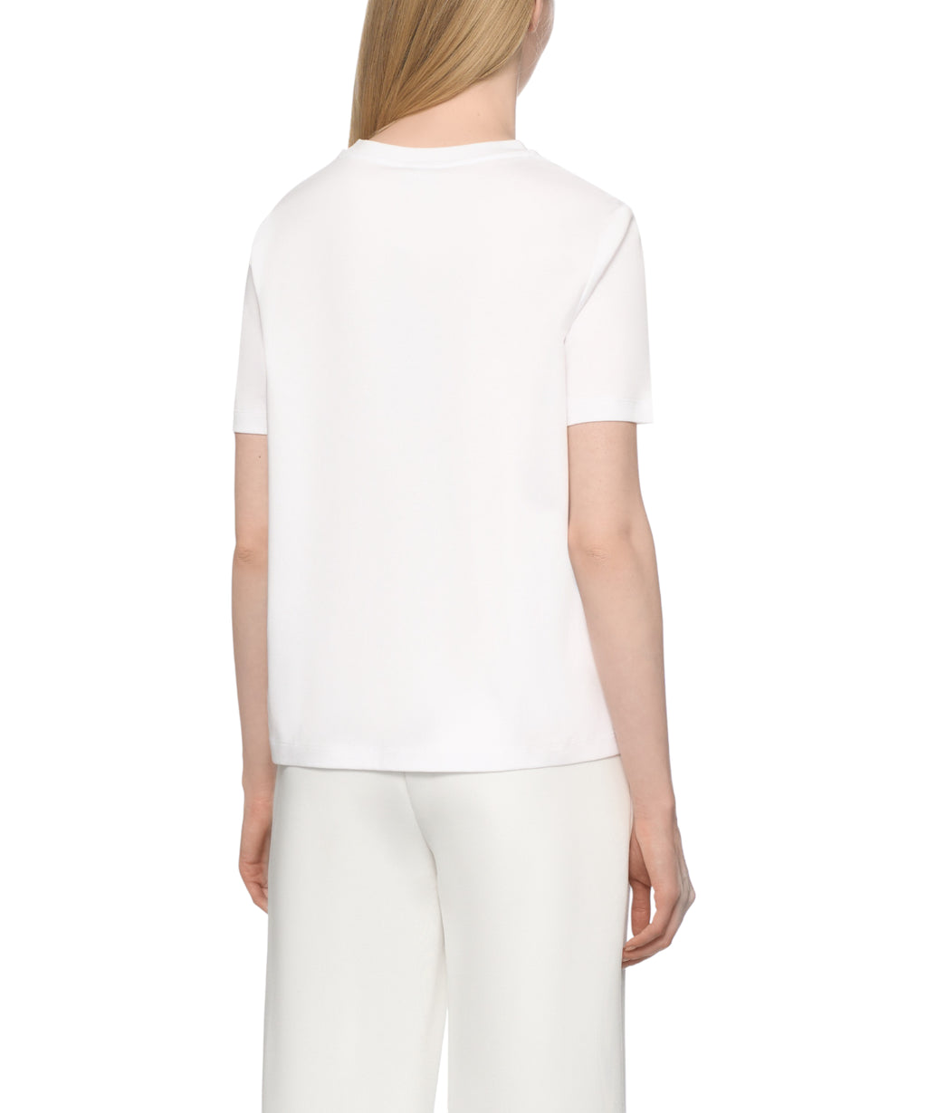 T-shirt Max Mara logo MM en modal et coton