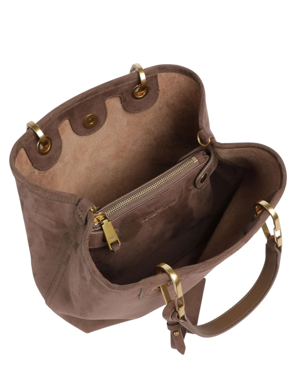 My EA Borsa a Mano in Pelle Bovino Scamosciata-Emporio Armani-Borse a mano-Vittorio Citro Boutique