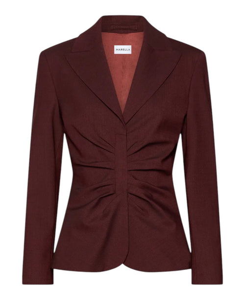 Giacca Donna Elegante in Twill Stretch con Arricci