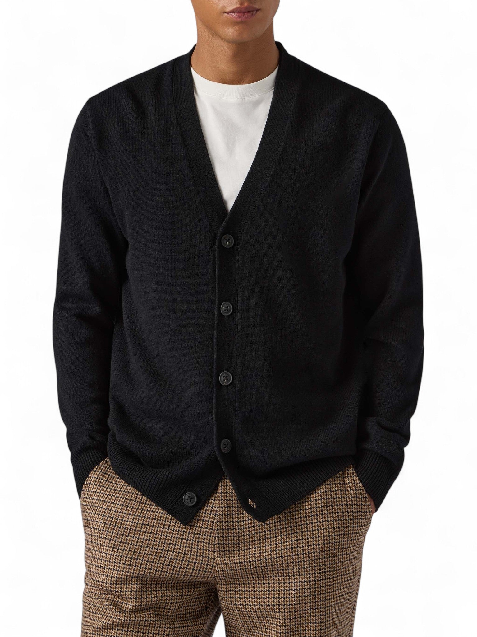 Cardigan Herrison in pura lana a coste inglesi-Mc2 Saint Barth-Maglieria-Vittorio Citro Boutique