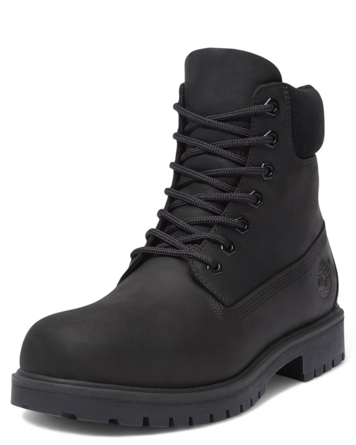 Stivali Premium 6 Inch Waterproof neri con lacci robusti e collo imbottito, perfetti per look outdoor e protezione invernale.