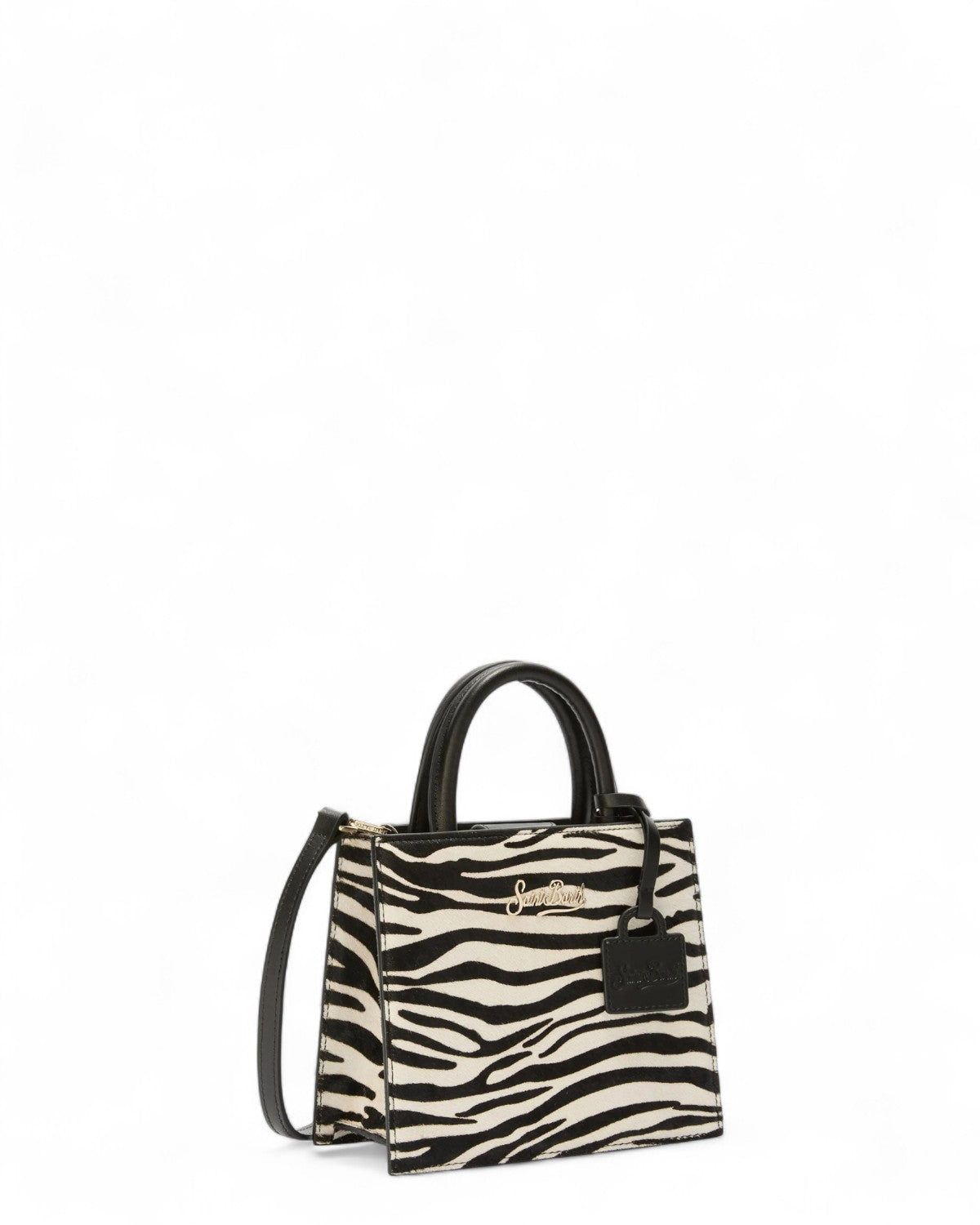 Shop Bag Mini in Pelle e Cavallino con Tracolla Removibile-Mc2 Saint Barth-Borse a spalla-Vittorio Citro Boutique