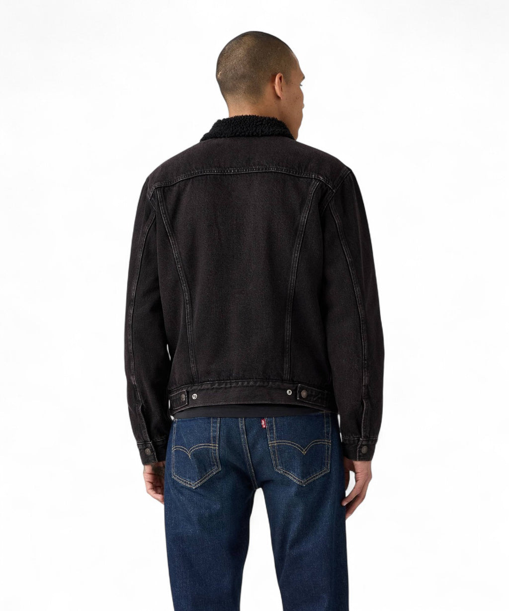 Levi’s® Trucker Type III Veste en Jean Doublée Sherpa
