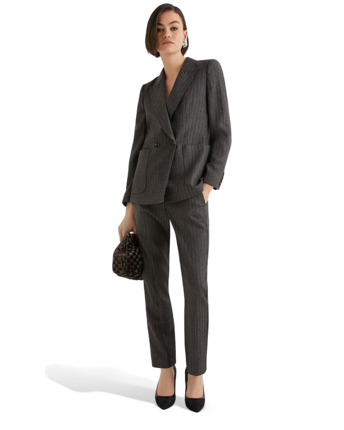 Blazer doppiopetto in pura lana vergine con rever classico-Marella-Giacche-Vittorio Citro Boutique