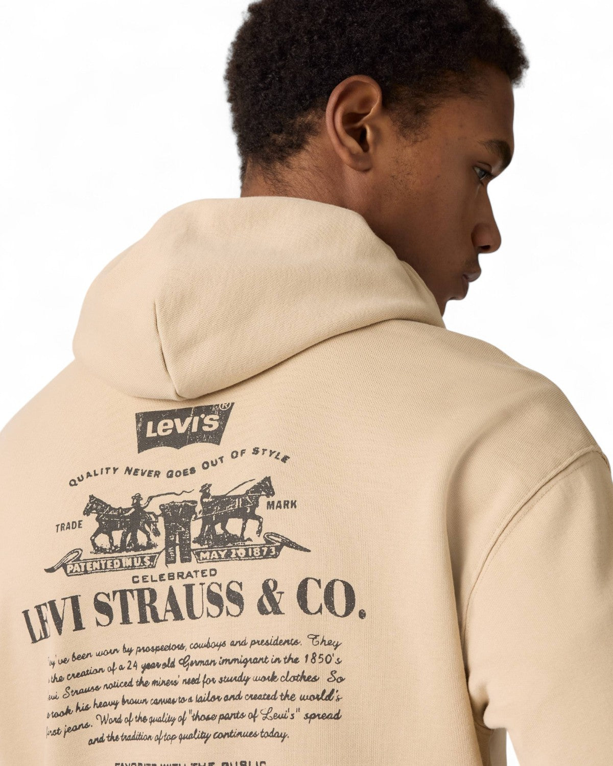 Felpa con Cappuccio Rilassata Stampata-LEVI'S-Felpe-Vittorio Citro Boutique