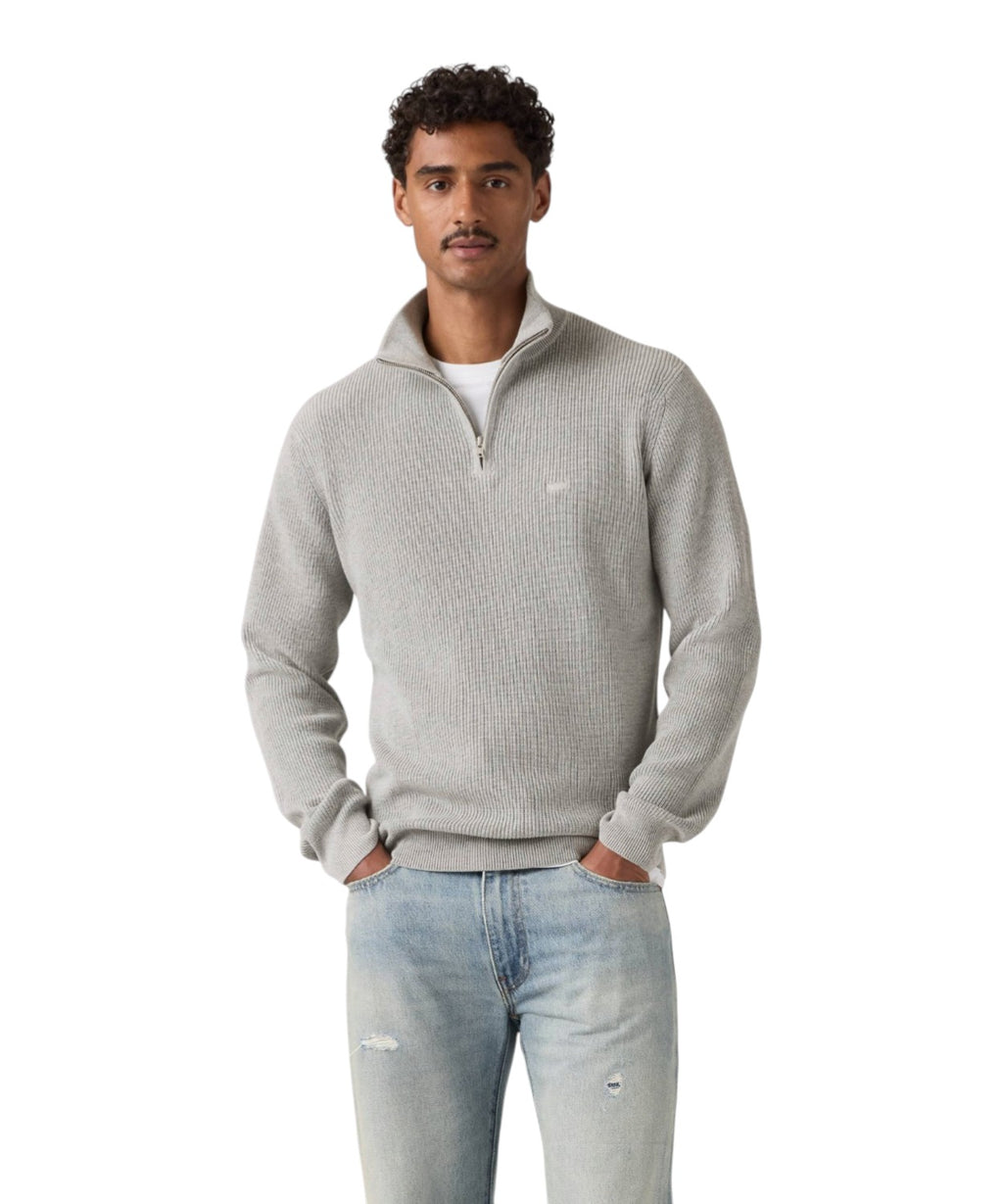 Sweat-shirt Housemark à demi-zip en coton