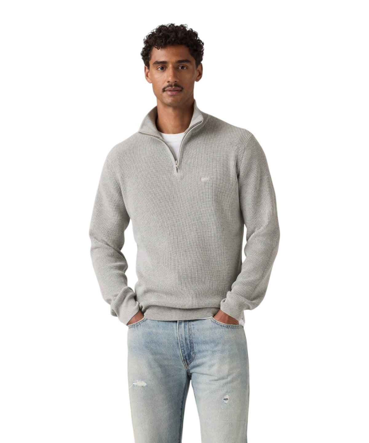 Sweat-shirt Housemark à demi-zip en coton