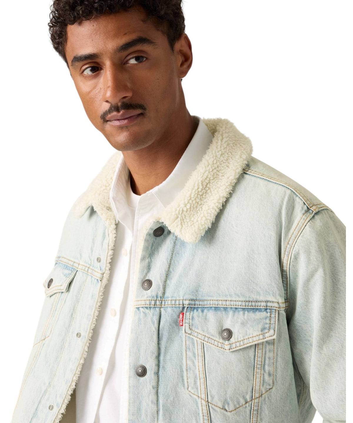 Veste Levi’s Trucker Type III en denim doublée de sherpa
