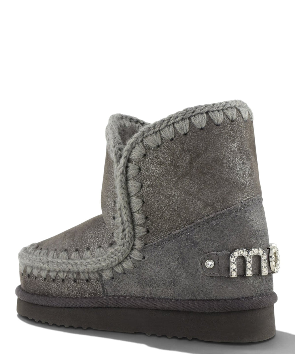 Bottine Eskimo 18 à logo en strass Mou