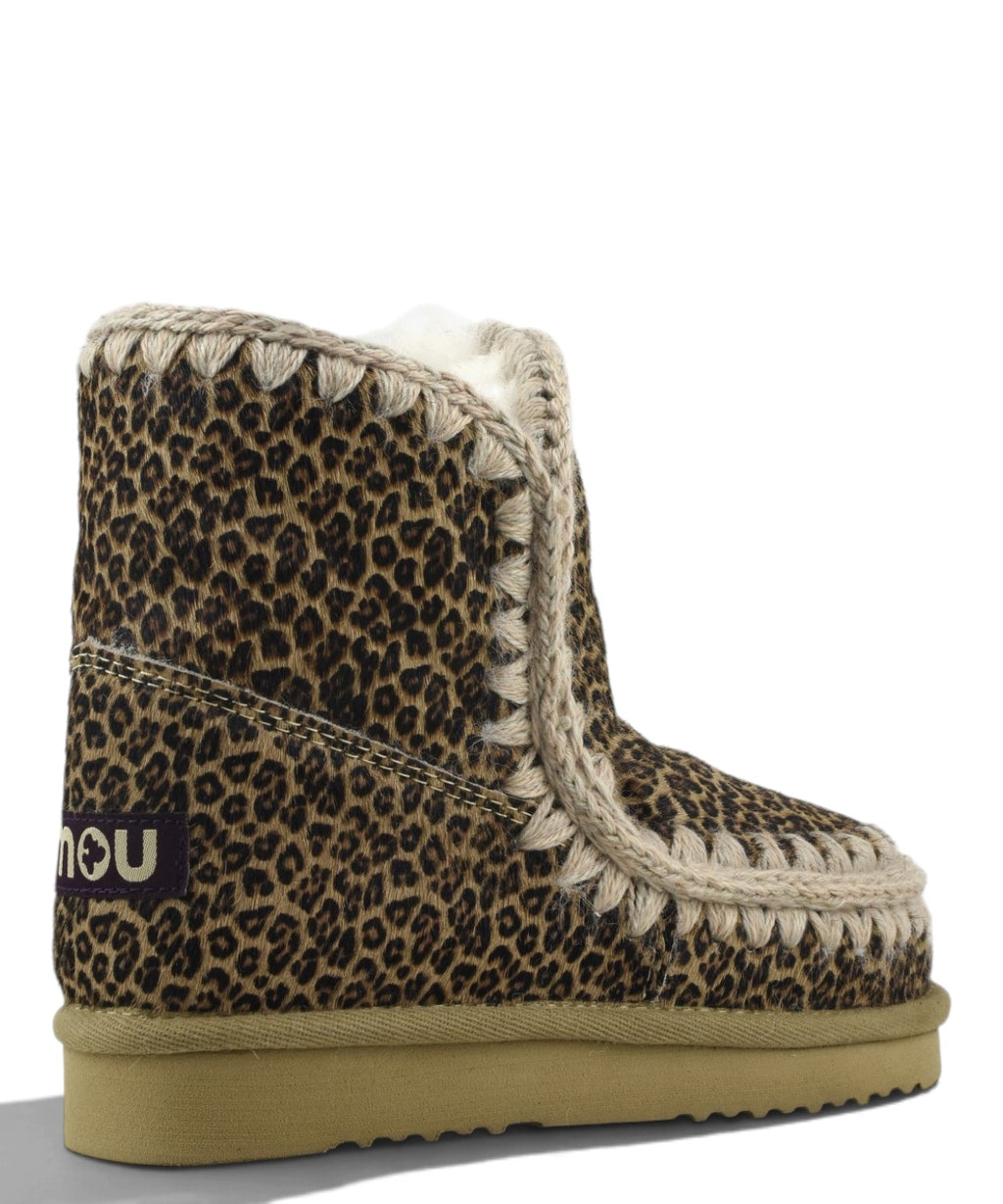 Bottes femme Mou Eskimo 18 en peau de poney animalière