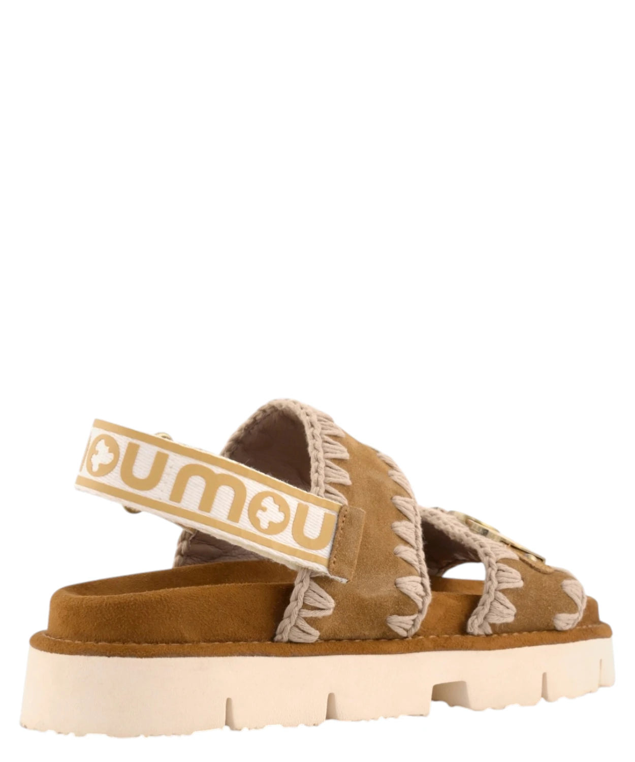 Sandali Bio Mou con Cinturino e Logo Metallizzato