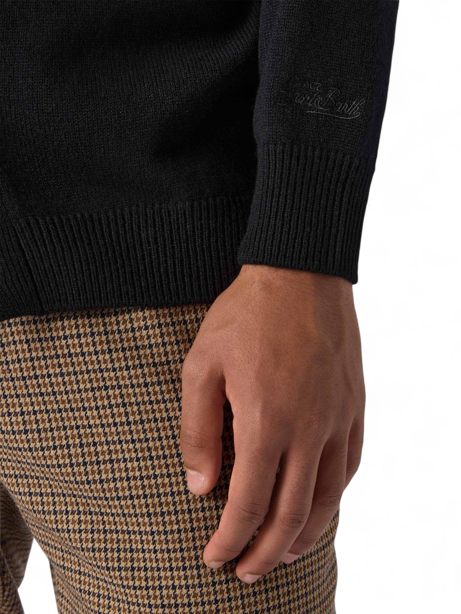 Cardigan Herrison in pura lana a coste inglesi-Mc2 Saint Barth-Maglieria-Vittorio Citro Boutique