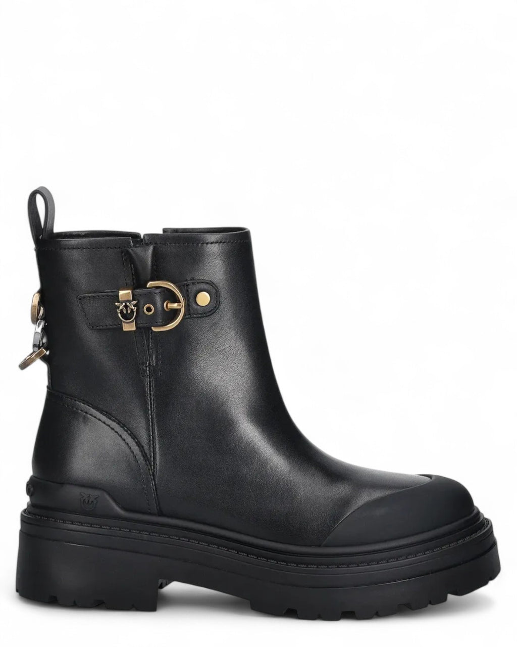 Stivaletti Mia 21 in Pelle con Plateau-Pinko-Stivali-Vittorio Citro Boutique