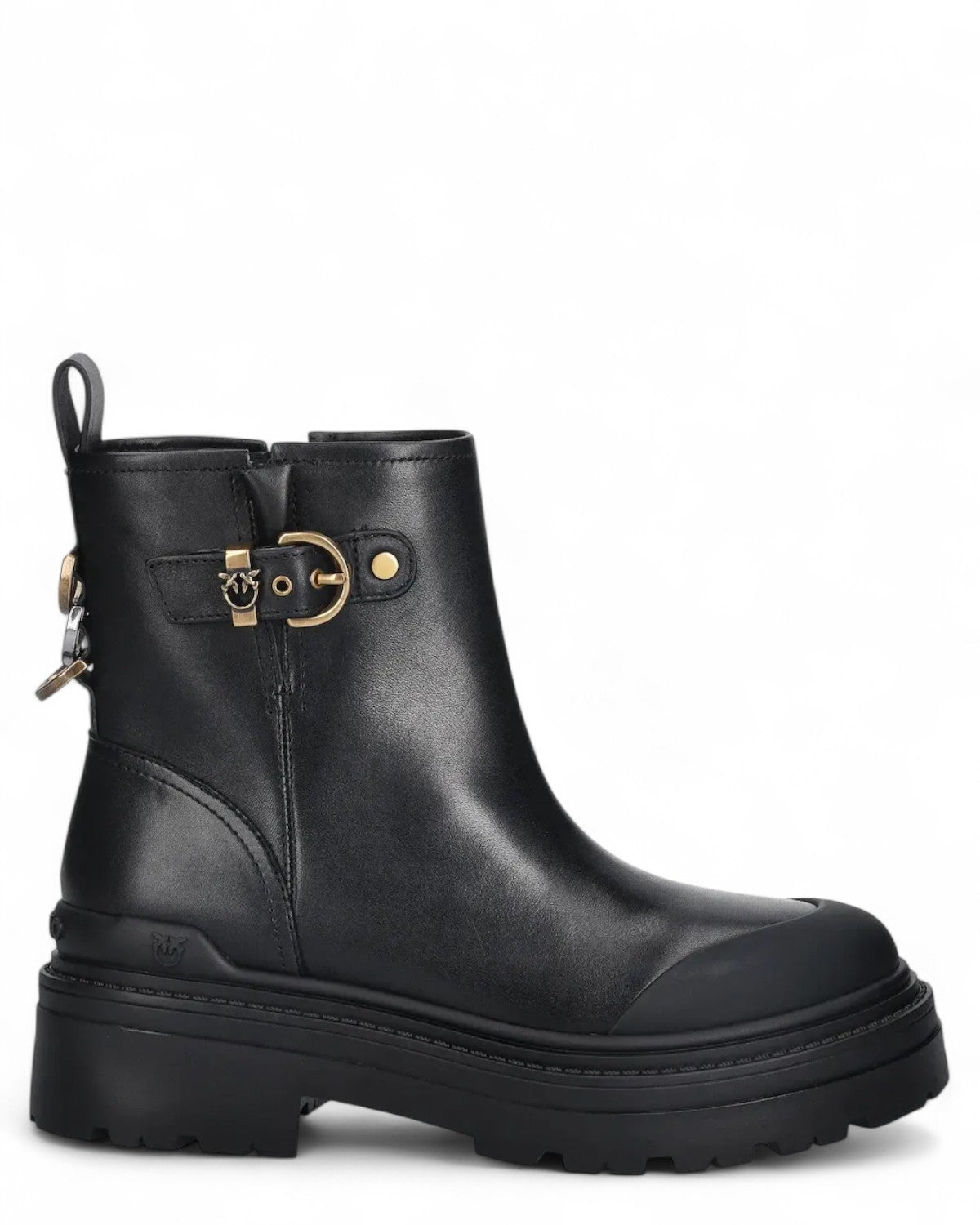 Stivaletti Mia 21 in Pelle con Plateau-Pinko-Stivali-Vittorio Citro Boutique