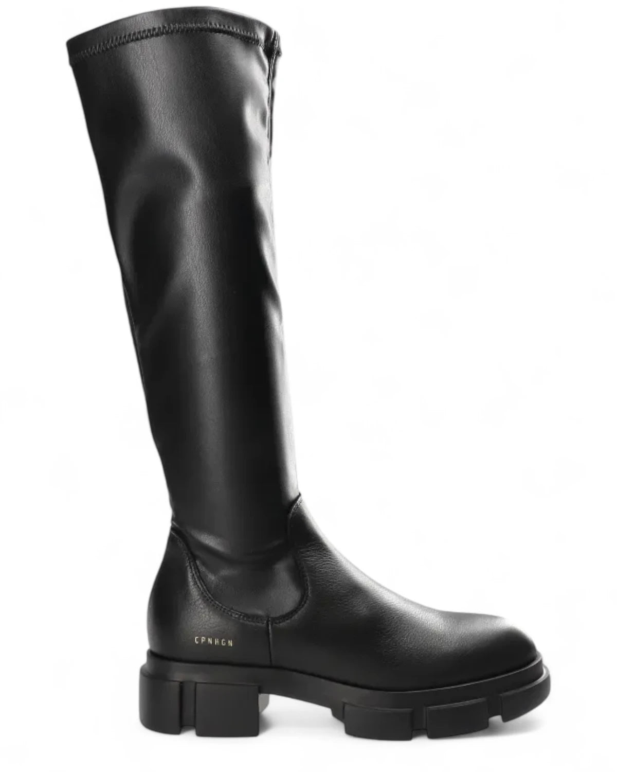 Stivali al Ginocchio in Pelle e Tessuto Vegano-COPENHAGEN-Stivali-Vittorio Citro Boutique