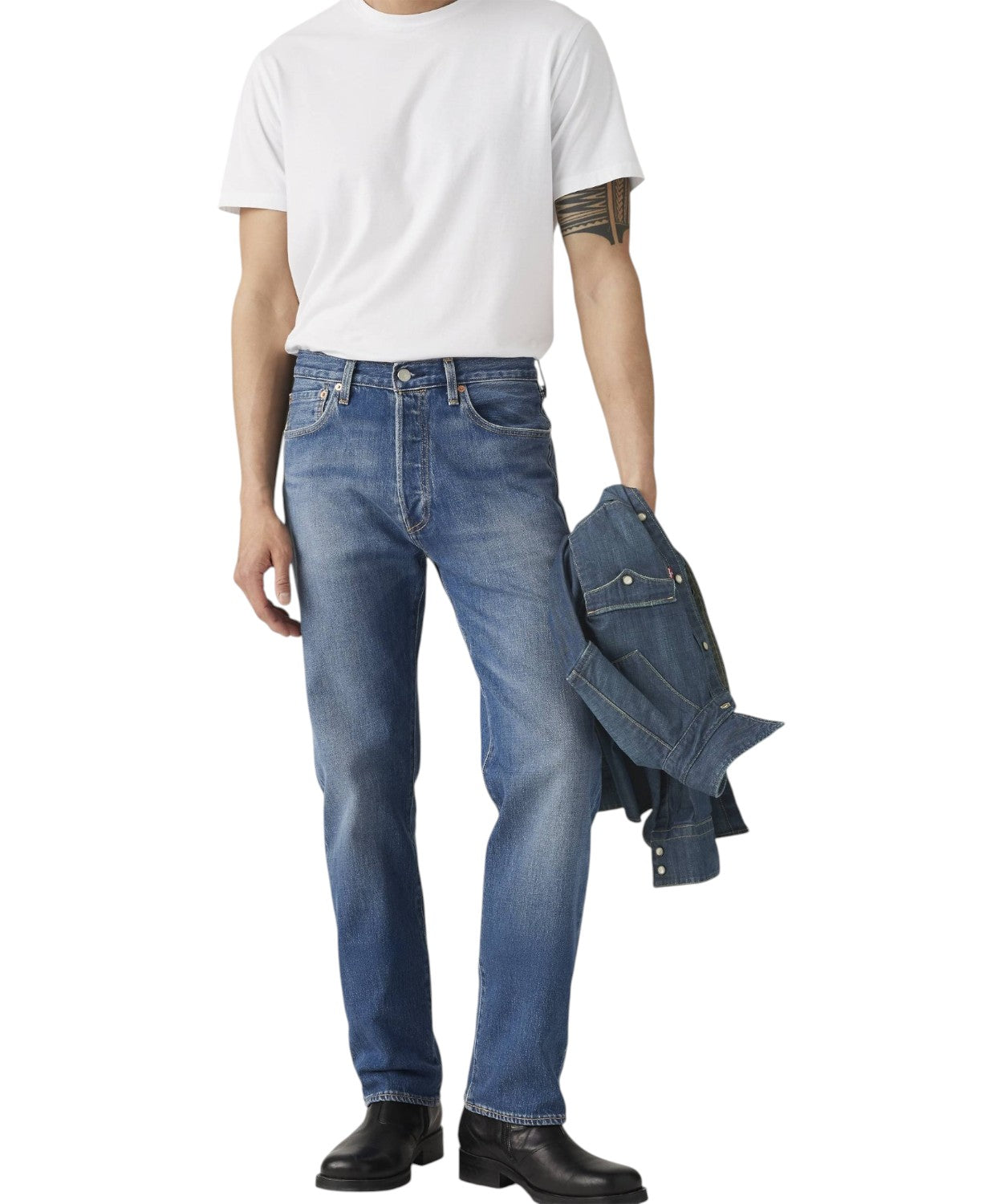 Levi’s 501 Original Jeans Homme en Denim Comfort Stretch