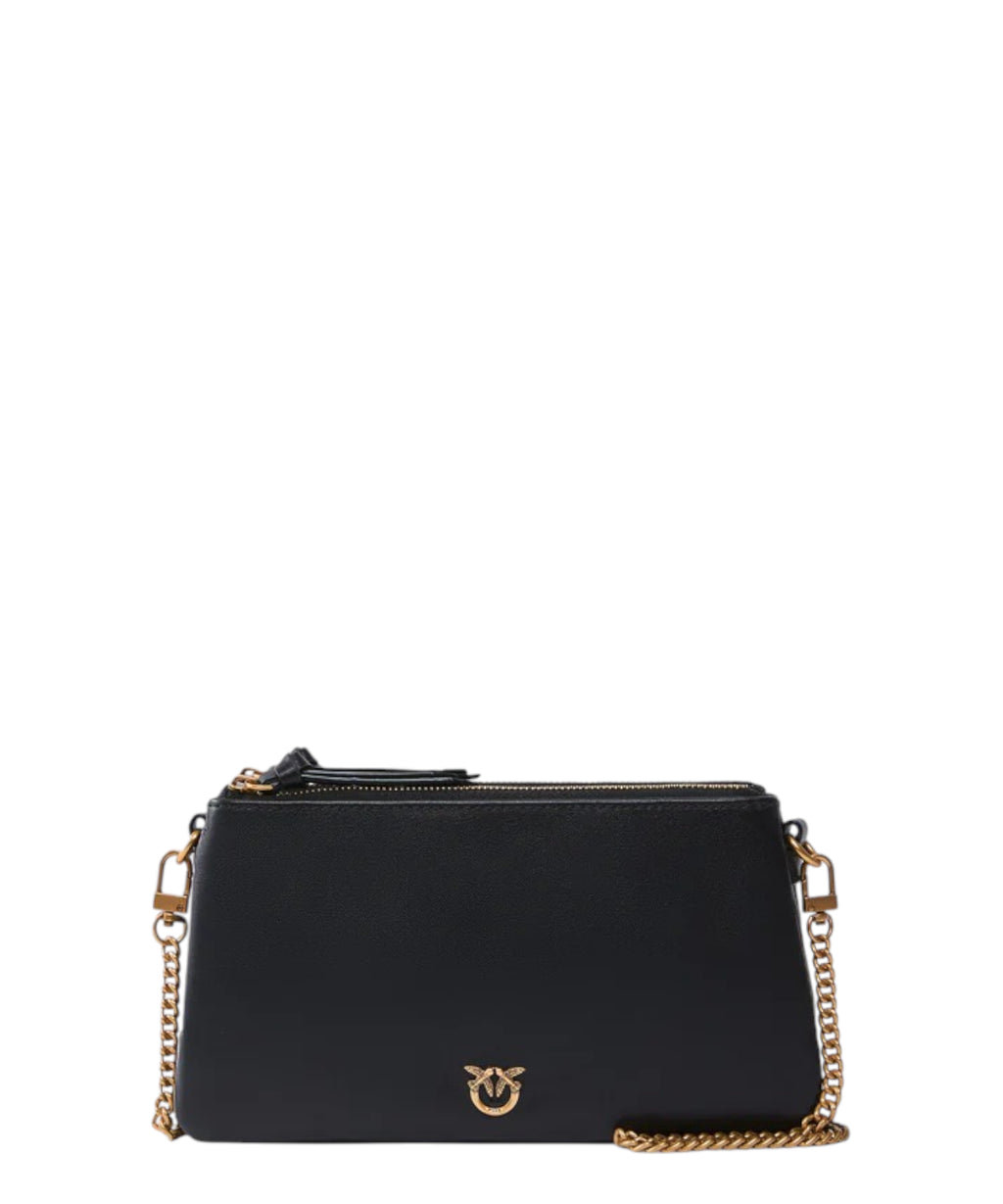 Sac bandoulière PINKO Mini Double Bag en cuir