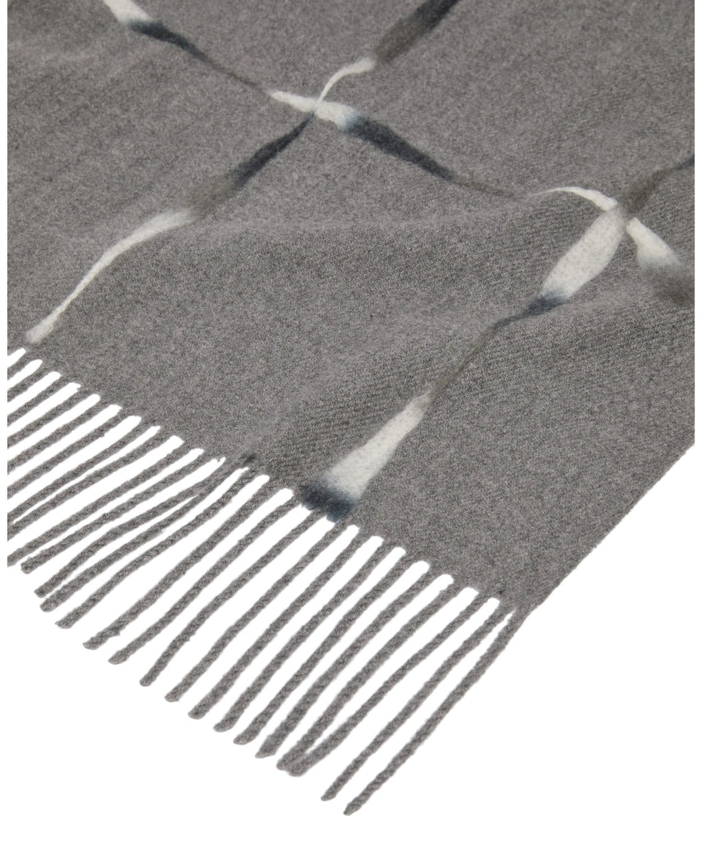 Étole en mélange de viscose avec broderie géométrique
