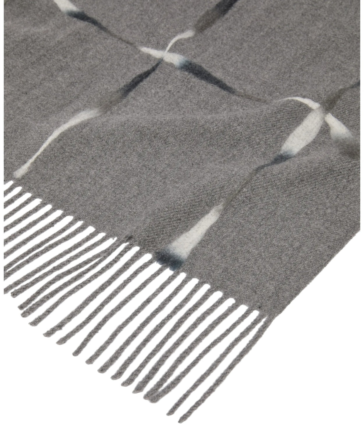 Étole en mélange de viscose avec broderie géométrique