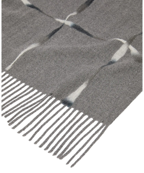 Étole en mélange de viscose avec broderie géométrique
