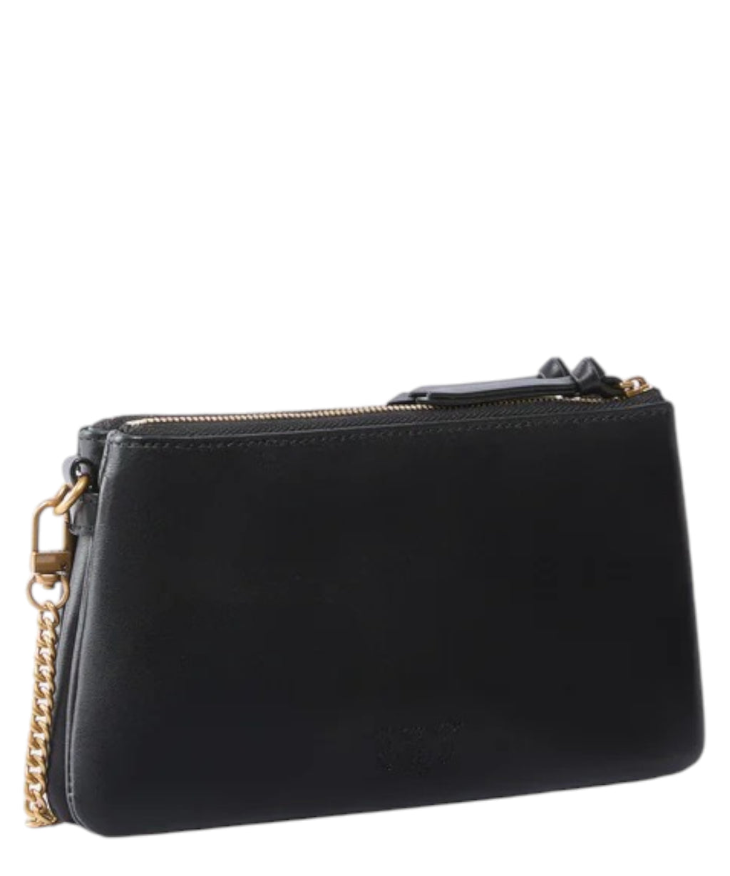 Sac bandoulière PINKO Mini Double Bag en cuir