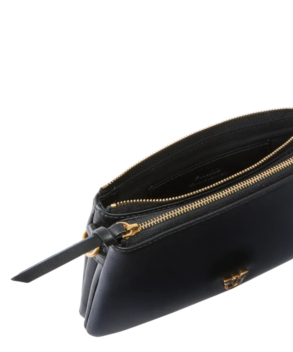 Sac bandoulière PINKO Mini Double Bag en cuir