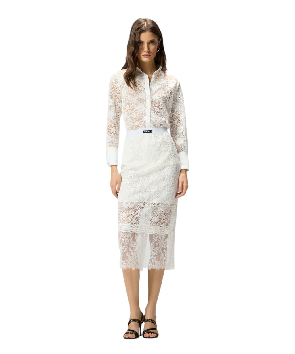 Jupe Midi Dentelle Pinko Harmonie