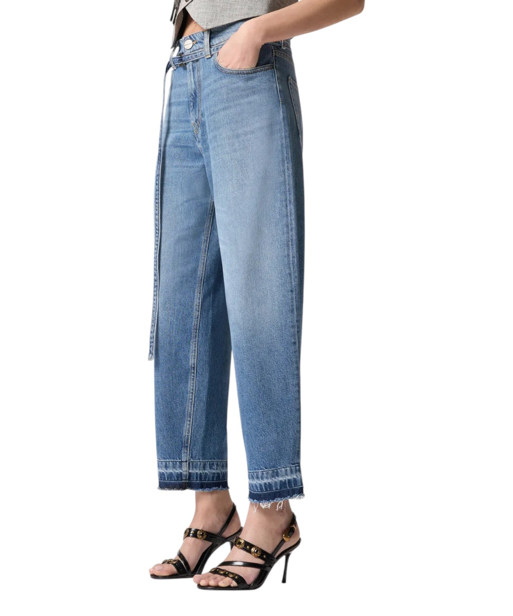 Jeans Balloon Pinko taille basse Estelle Egg
