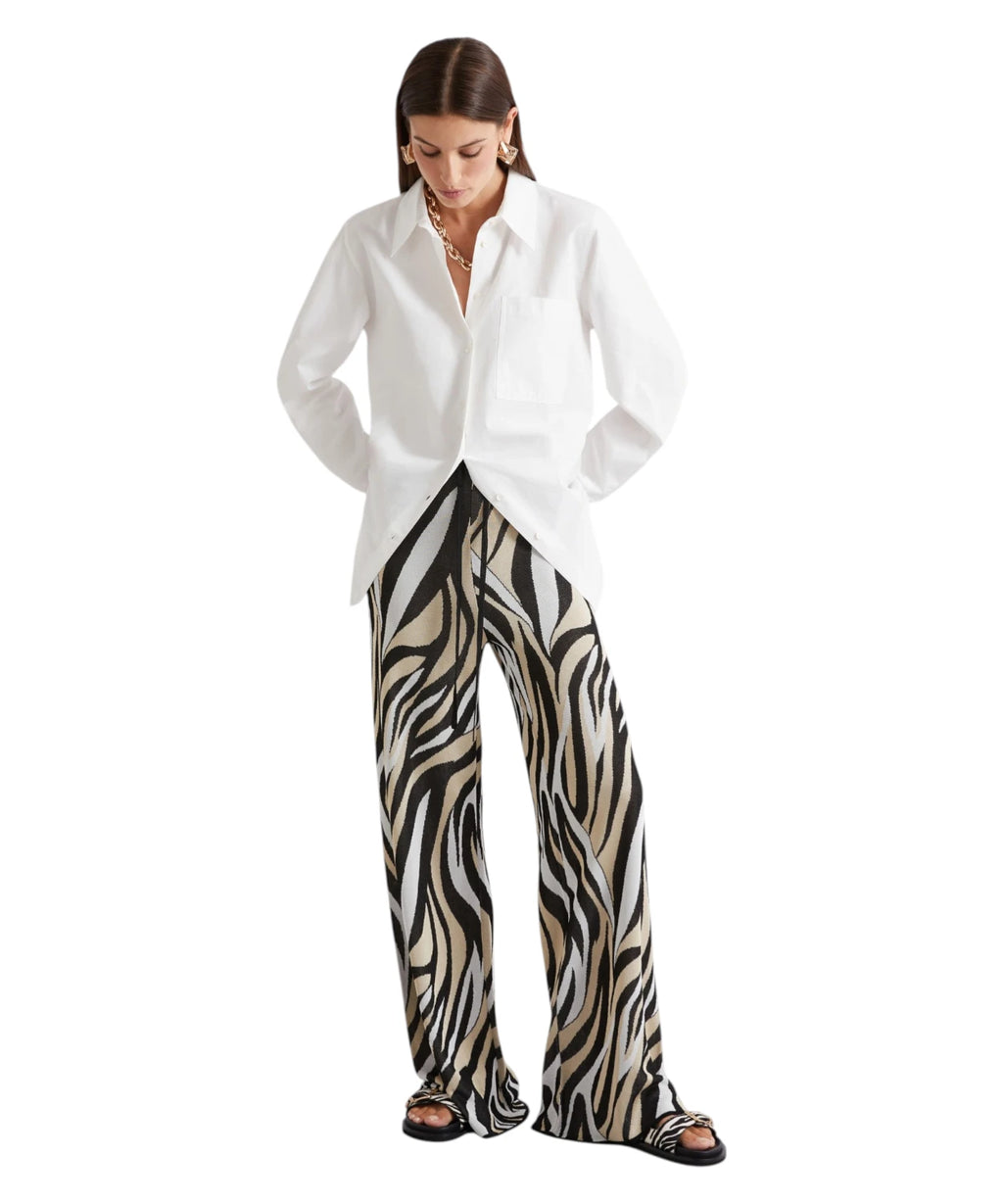 Pantalon Marella NEMBI en jacquard de viscose
