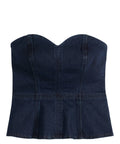 Top Bustier Levi’s Donna in Denim con Scollo Cuore