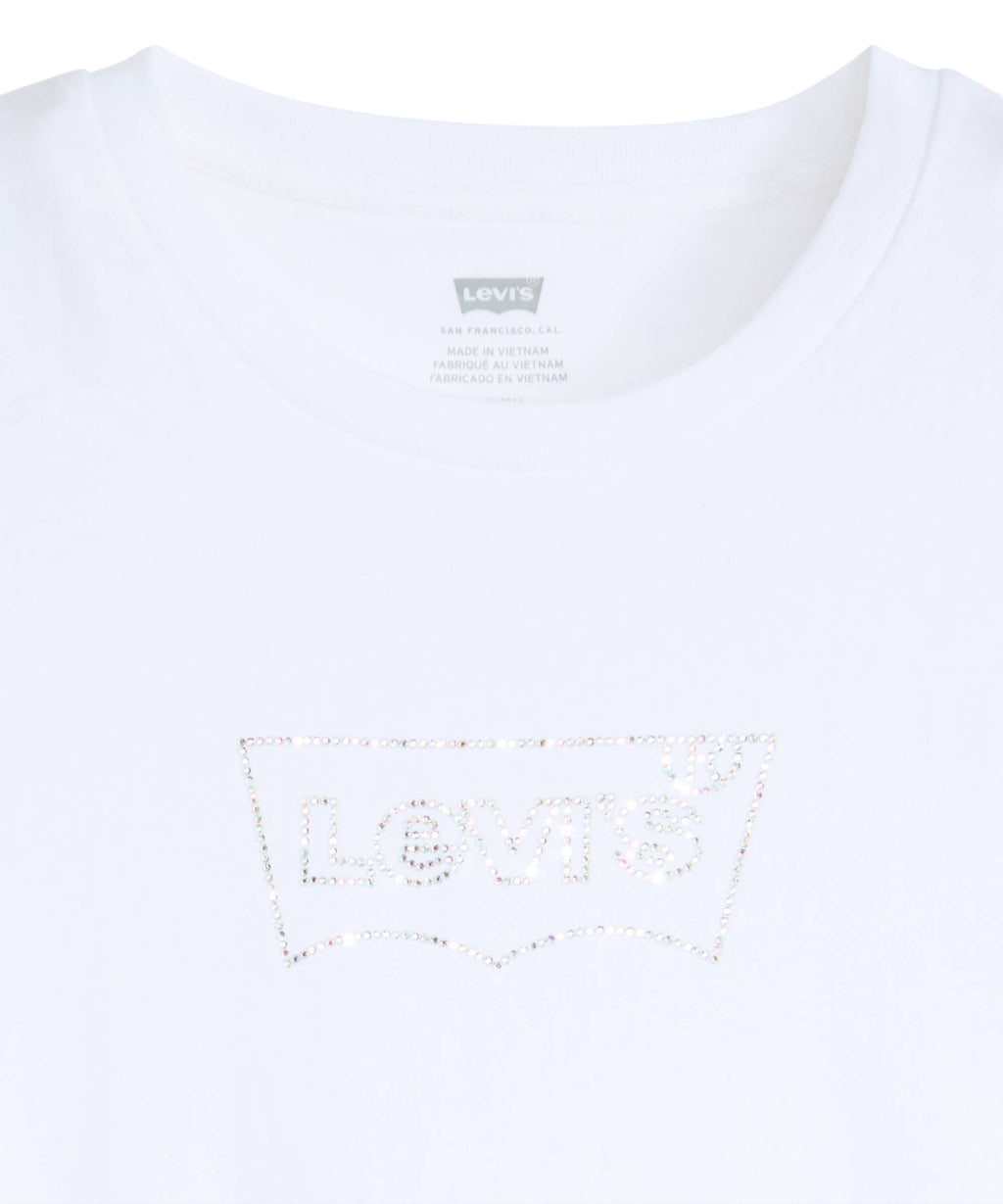 T-shirt Levi's The Perfect avec strass et col rond doux