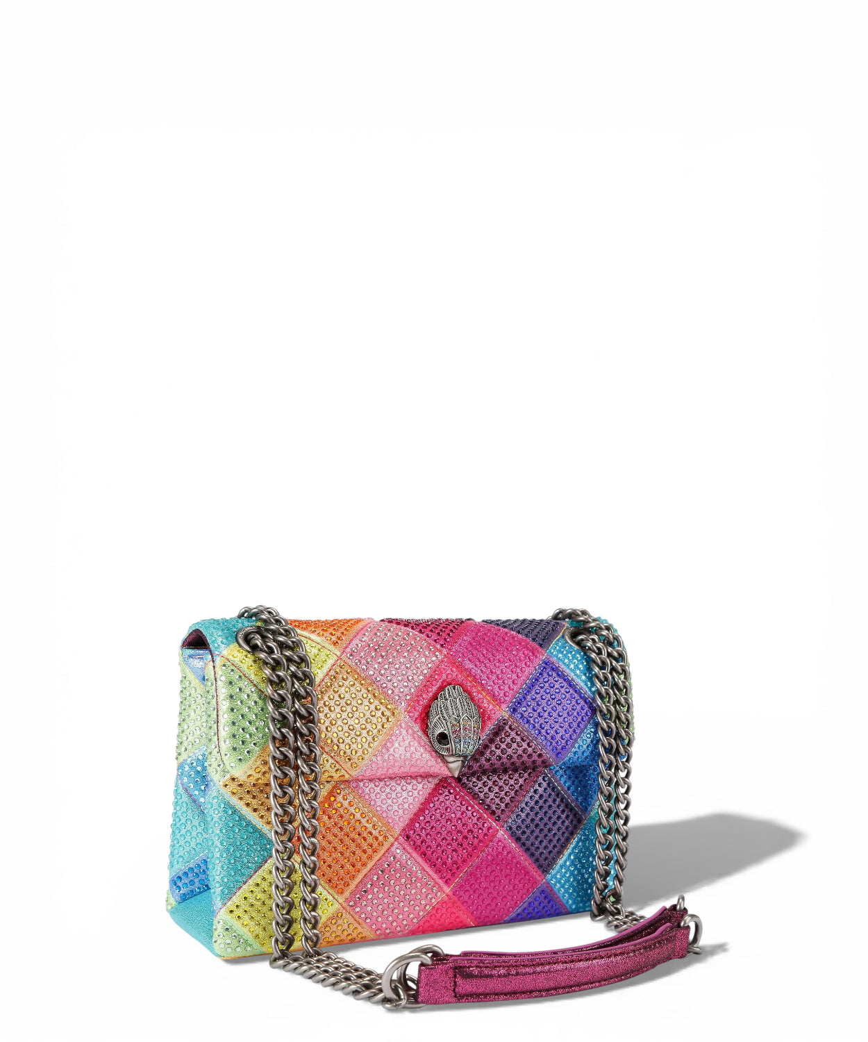 Kurt Geiger Borsa Kensington in Tessuto Multicolore con Cristalli