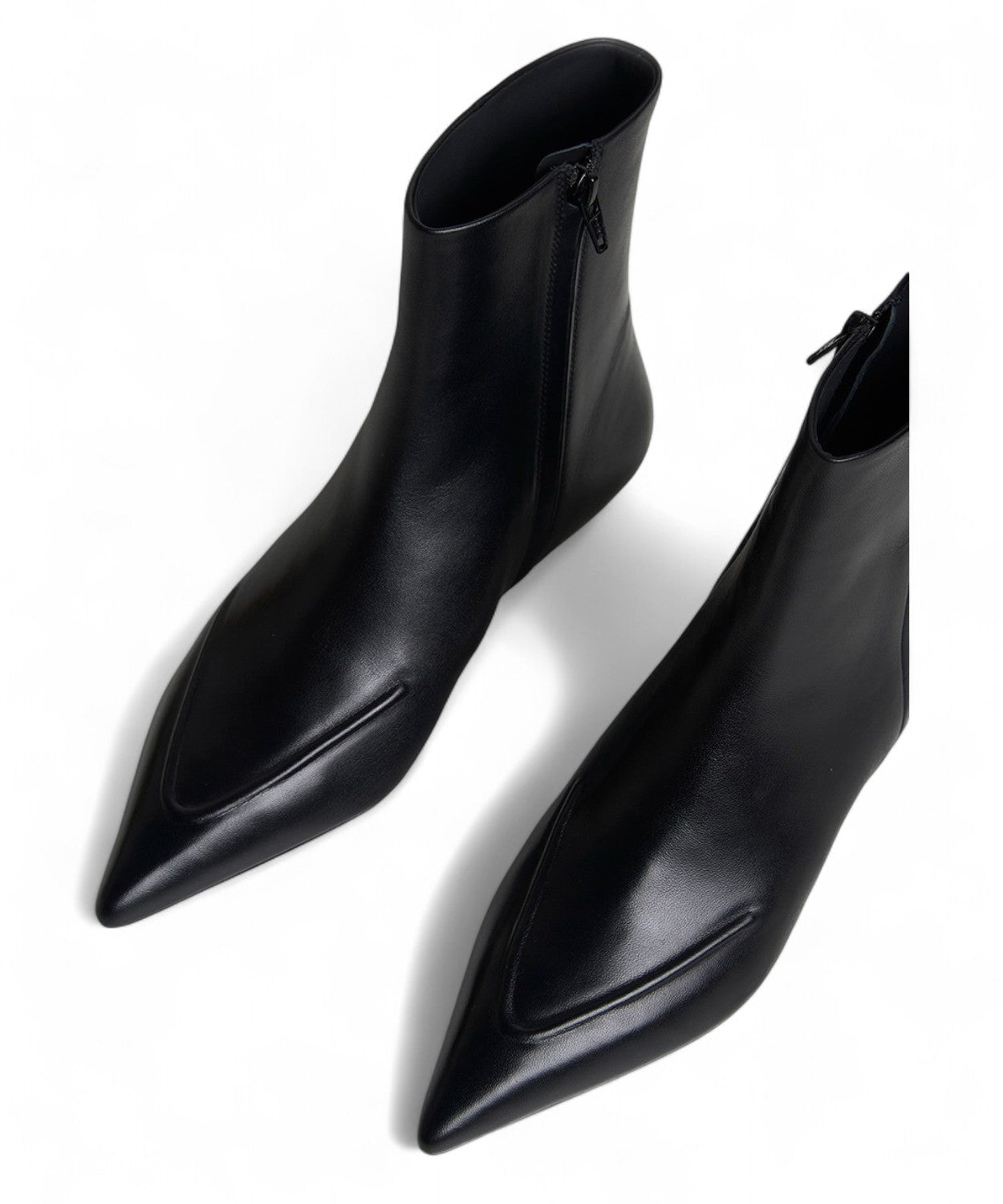 Tronchetto in Pelle a Punta Tacco 3cm-JVAM-Stivali-Vittorio Citro Boutique