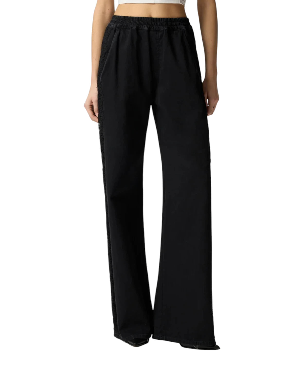 Pantaloni Pinko PALCO in Denim con Pizzo