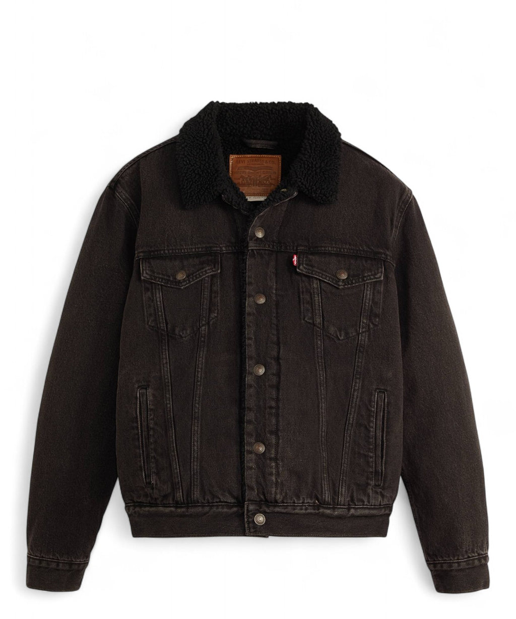 Levi’s® Trucker Type III Veste en Jean Doublée Sherpa