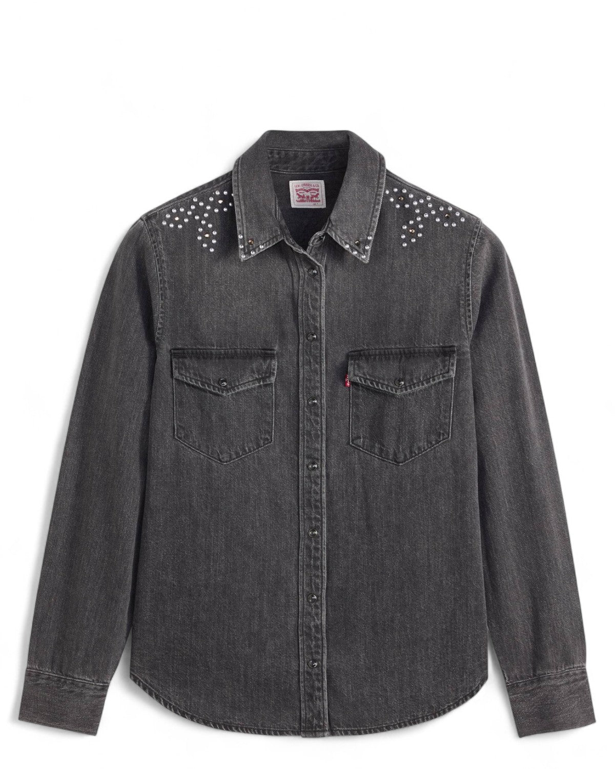 Camicia Western in Denim con Borchie-LEVI'S-Camicie-Vittorio Citro Boutique