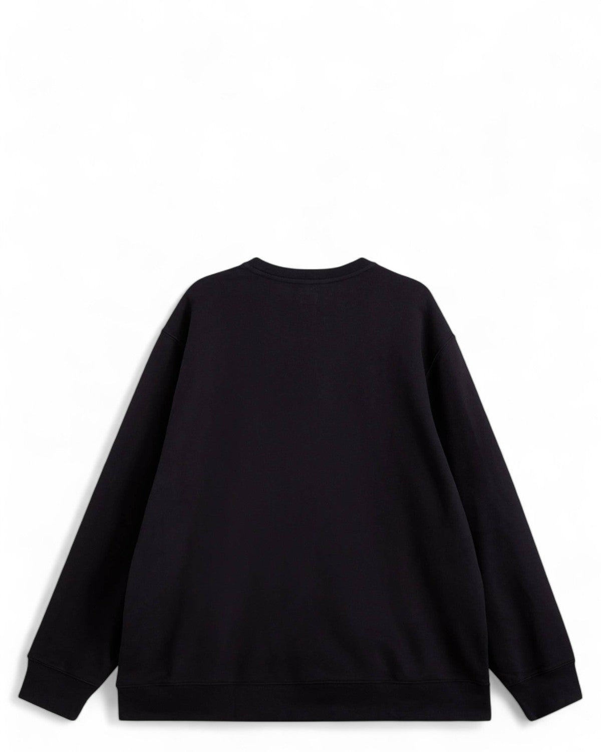 Retro della Felpa Girocollo Cotton Original Housemark Levi's nera, design minimalista in cotone con taglio dritto e polsini a coste.