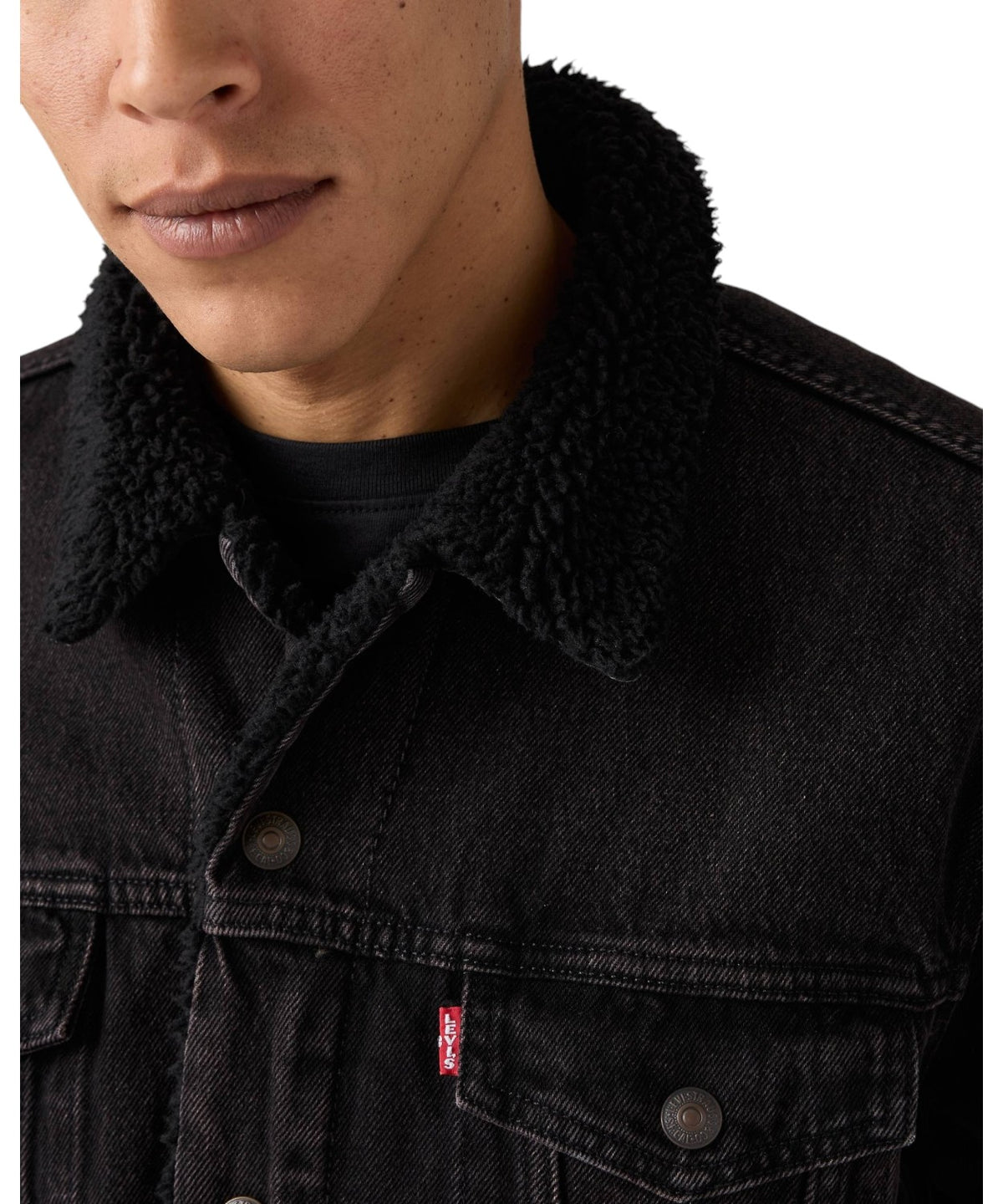 Giacca in denim Levi’s Sherpa Trucker Type III con fodera sherpa