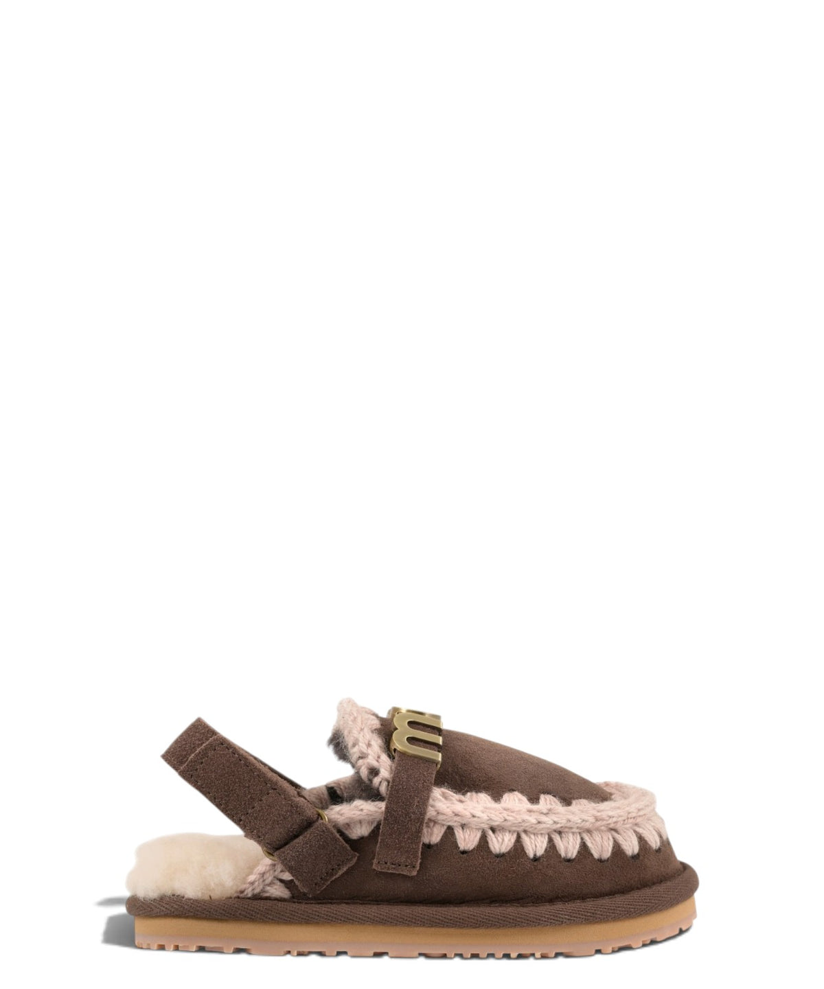 Claquettes enfant Mou Eskimo Slipper Backstrap Kid en peau de mouton