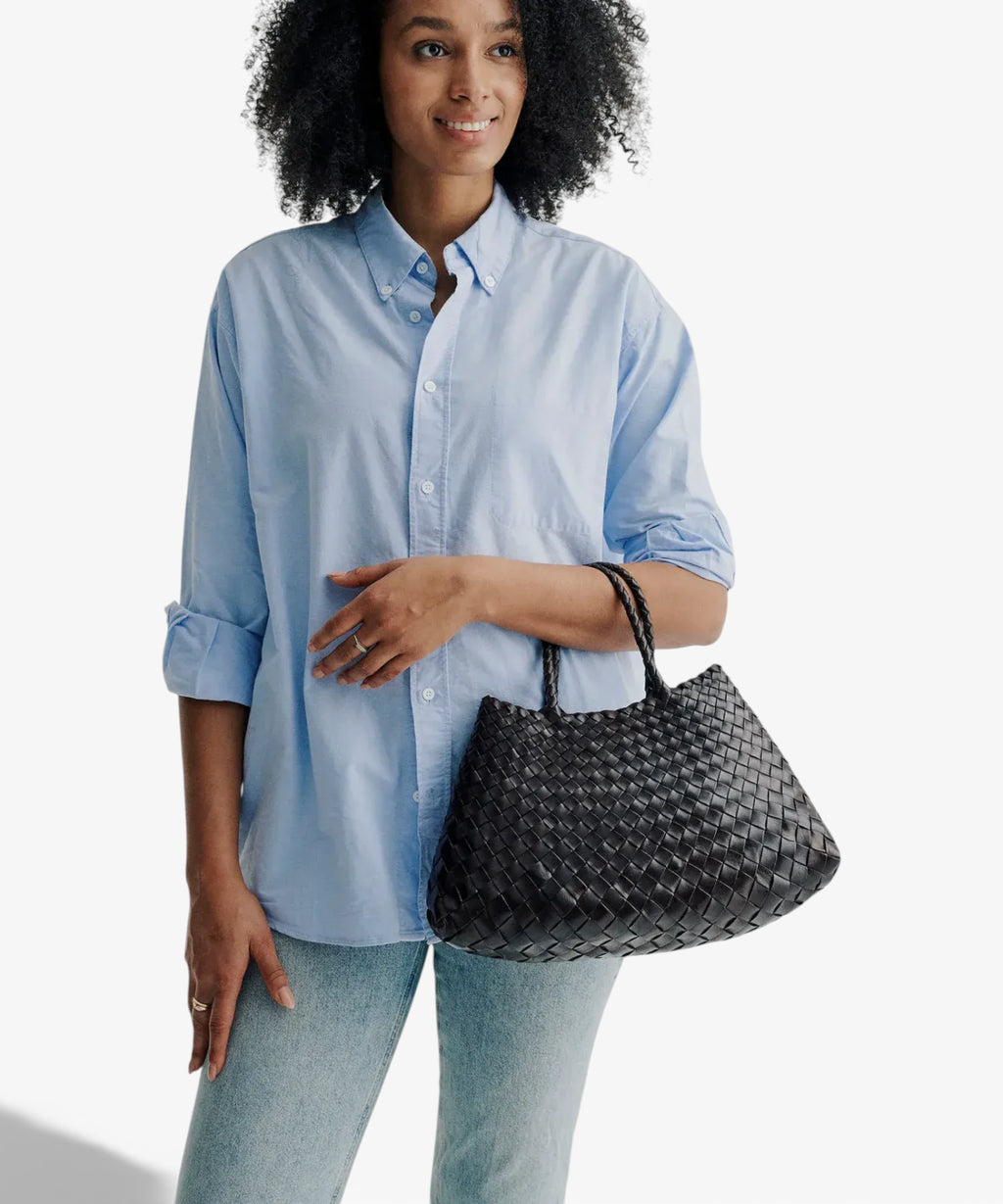 Sac tressé Santa Croce Small en cuir
