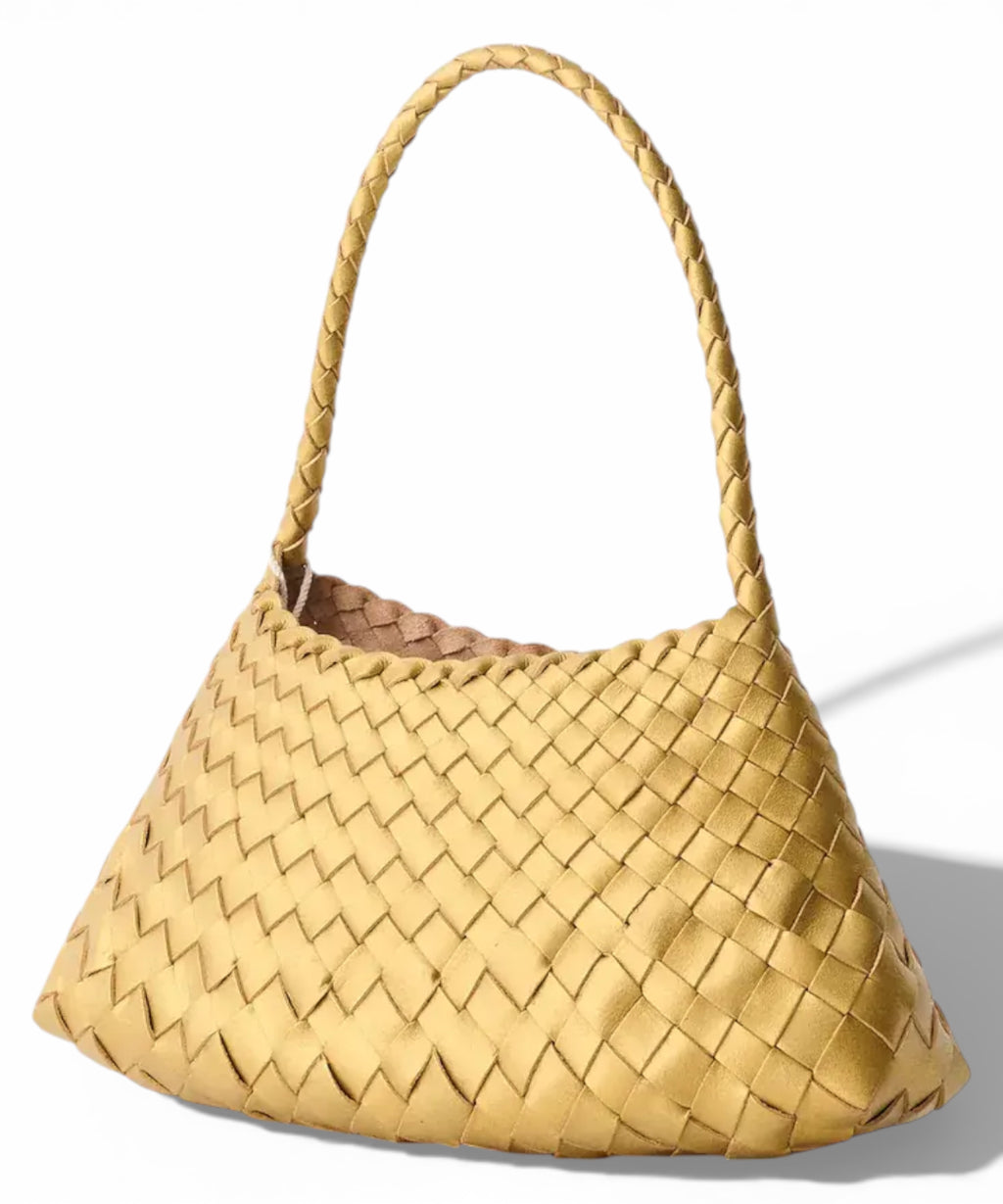 Sac Dragon en cuir tressé Rosanna