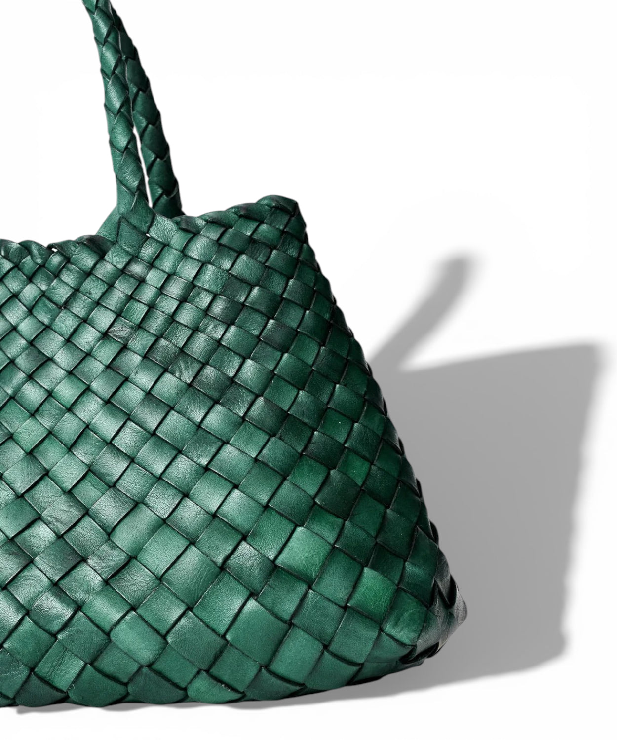 Dragon Borsa Santa Croce Small in pelle intrecciata