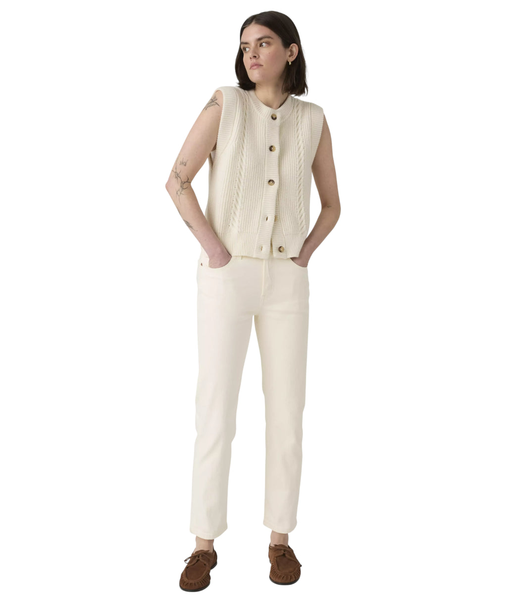 Jean Levi's 501 Crop Taille Haute Stretch
