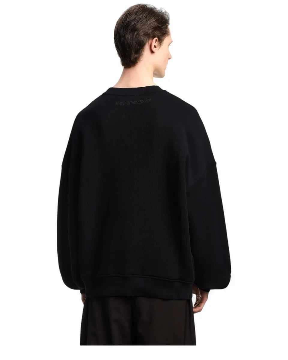 Felpa ASV in Jersey – Stampa Foliage-Emporio Armani-Felpe-Vittorio Citro Boutique